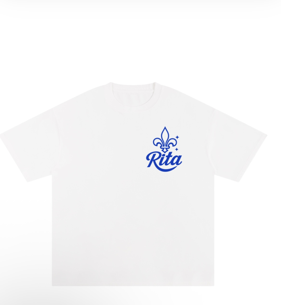 T-shirt Signature RITA blanc, devant